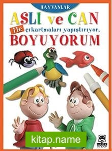 Aslı ve Can ile Çıkartmaları Yapıştırıyor, Boyuyorum – Hayvanlar