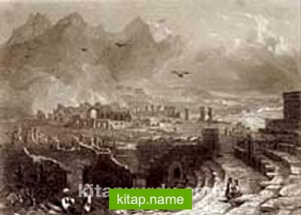 Denizli Pamukkale Hieropolis Kalıntıları / Ch. Geoffroy (GRV 098-35×50) (Çerçevesiz)