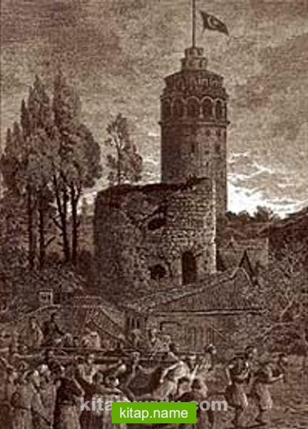 Galata Kulesi / William Henry Barrlett (GRV 062-35×50) (Çerçevesiz)