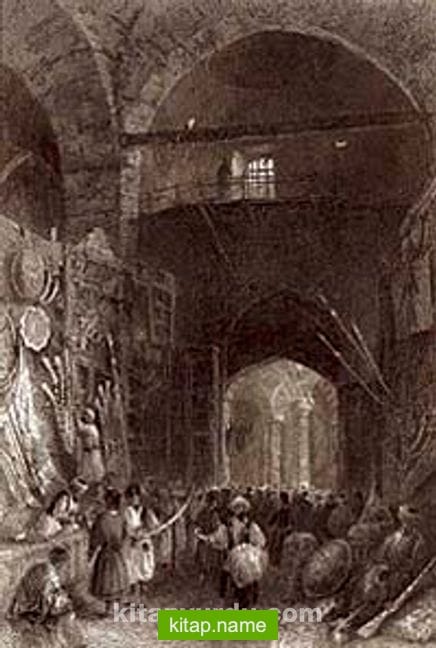 Kapalıçarşı Silah Pazarı / William Henry Barrlett (GRV 056-30×45) (Çerçevesiz)