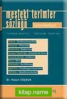 Mesleki Terimler Sözlüğü / Almanca-Türkçe / Türkçe – Almanca