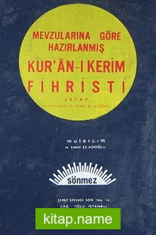 Mevzularına Göre Hazırlanmış Kur’an-ı Kerim Fihristi (Ürün kodu:1-B-1)