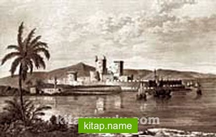 Muğla Bodrum Kalesi Ve Limanı / Charles Texier (GRV 118-40×65) (Çerçevesiz)