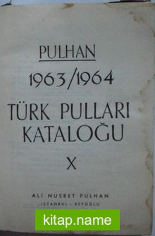 1963/1964 Türk Pulları Kataloğu X Kod: 12-A-14