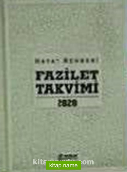 2020 Fazilet Takvimi Yurtiçi 4. Bölge Ciltli Takvim-Lüks (10×14)