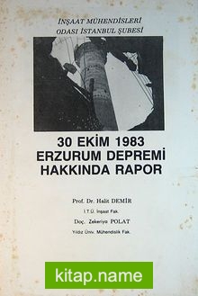 30 Ekim 1983 Erzurum Depremi Hakkında Rapor (1-I-22)