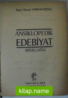 Ansiklopedik Edebiyat Sözlüğü Kod: 10-I-19