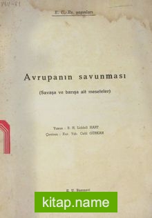 Avrupanın Savunması Savaşa ve Barışa Ait Meseleler (2-A-36)