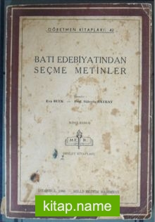 Batı Edebiyatından Seçme Metinler (Kod:4-I-15)