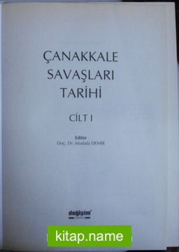 Çanakkale Tarihi (İç Kapakta: Çanakkale Savaşları Tarihi) (6 Cilt Takım)