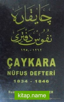 Çaykara Nüfus Defteri 1834 – 1846 12-E-2