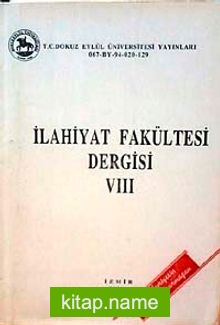 D.E.Ü. İlahiyat Fakültesi Dergisi-8 (2-H-5)