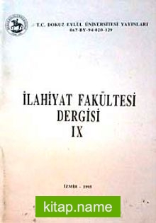 D.E.Ü. İlahiyat Fakültesi Dergisi-9 (2-H-11)