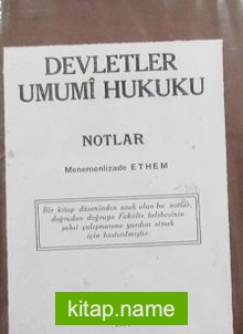 Devletler Umumi Hukuku (4-G-7)