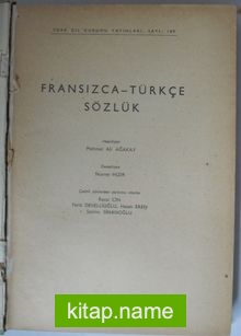 Fransızca Türkçe Sözlük (Kod:4-H-33)