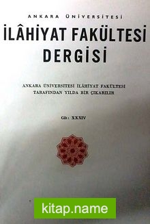 İlahiyat Fakültesi Dergisi. Cilt:34 (4-C-3)