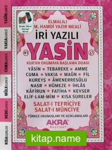 İri Yazılı Yasin-i Şerif (Çanta Boy) (Kod:K002) (Pembe)