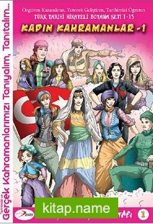 Kadın Kahramanlar -1 / Hikayeli Boyama Kitabı 1
