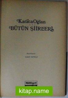 Karacaoğlan Bütün Şiirleri Kod: 8-G-8