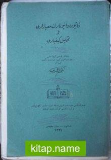 Katyon ve Anyonların Mi’yarları ve Tahlil-i Keyfileri (Kod:11-B-39)