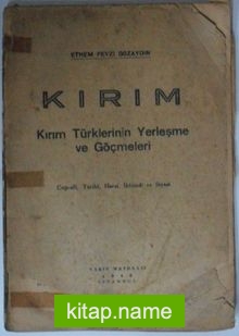 Kırım/Kırım Türklerinin Yerleşme ve Göçmeleri Kod:8-B-24