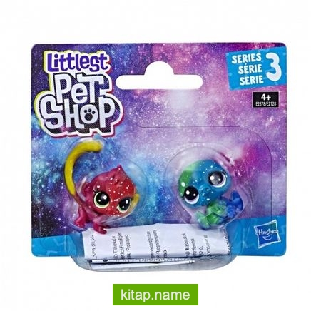 Littlest Pet Shop 2’li Kozmik Miniş Koleksiyonu İyi Dostlar Kırmızı Maymun – Mavi Hayvan (E2128)