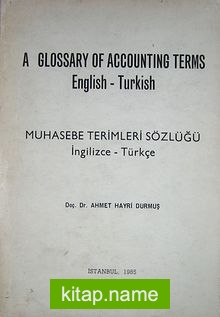 Muhasebe Terimleri Sözlüğü (İngilizce-Türkçe) (2-B-31)