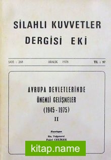 Silahlı Kuvvetler Dergisi Eki Sayı:268 Aralık 1978 (1-H-81)