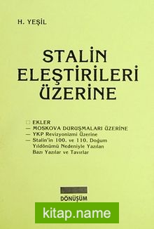 Stalin Eleştirileri Üzerine