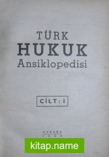 Türk Hukuk Ansiklopedisi 1 (Kod: 4-A-22)