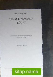 Türkçe-Almanca Lügat (2-B-24)