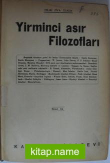 Yirminci Asır Filozofları Kod: 12-B-25